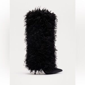 Faux Fur Heel Boots